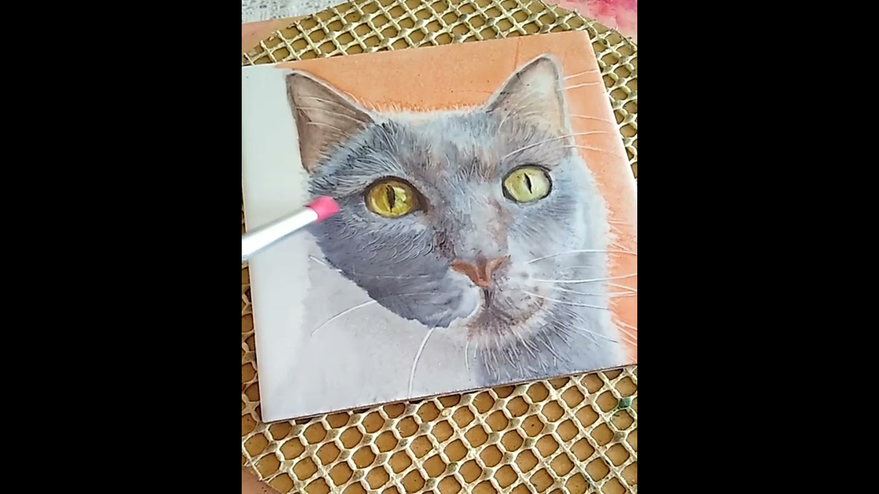4 Pasos para pintar pelaje #pinturasobreporcelana