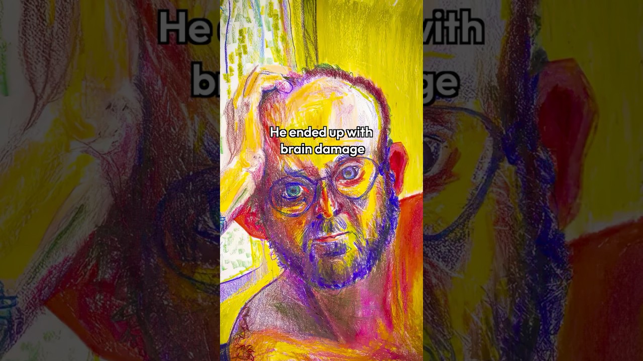 He Painted Himself on 50 Different Drugs #art #CrazyArtist #WTF #Extreme