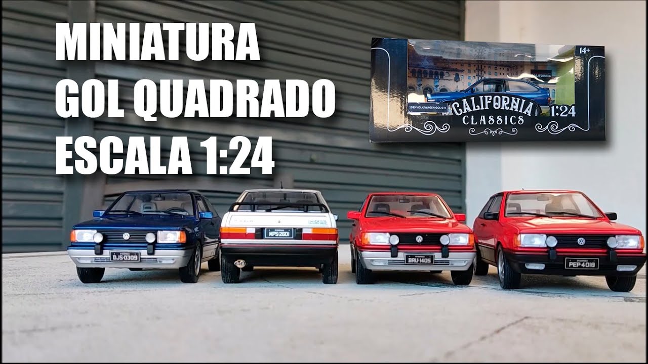 Miniatura Volkswagen GOL GTI e GTS em escala 