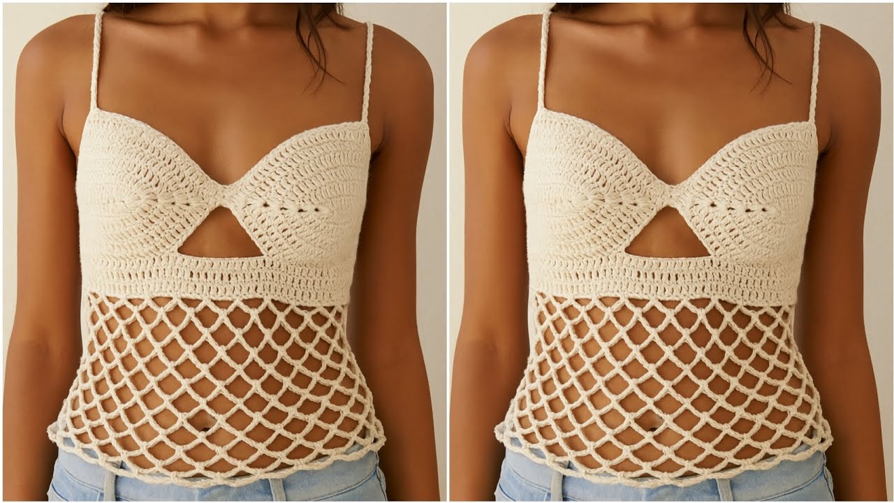 ✂️ Cropped de Crochê Passo a Passo Completo 