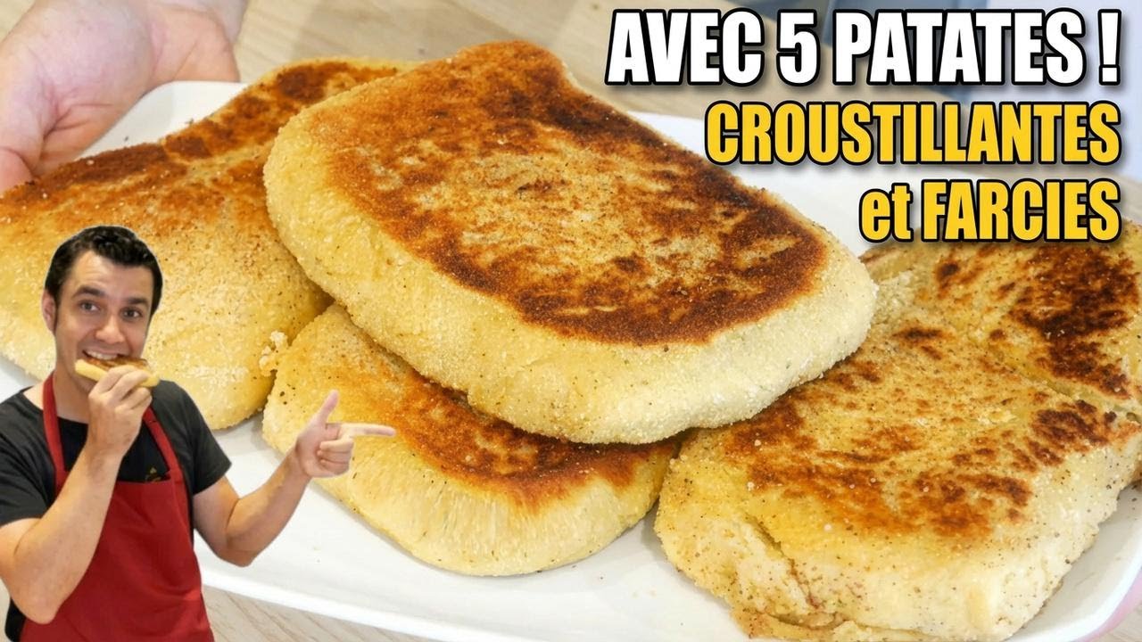 Avec 5 pommes de terre, je fais ça et tout le monde en redemande ! Craquantes et fondantes
