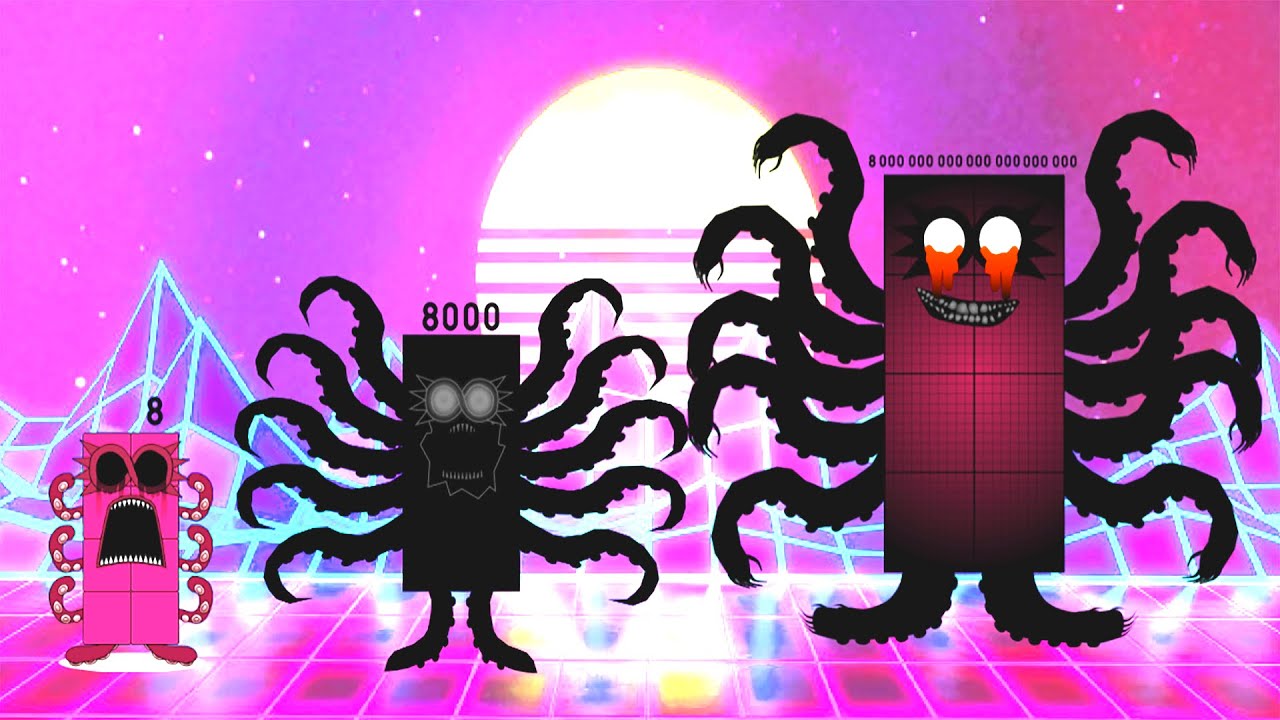 Uncannyblocks band but different power of tens (8-8S) NEW YEAR SPECIAL | Cool Song Sounds !