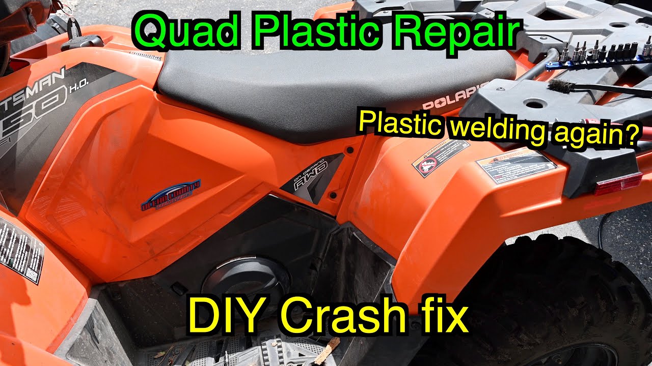 How To DIY Plastic Welding ATV Fenders ATV Plastics Repair