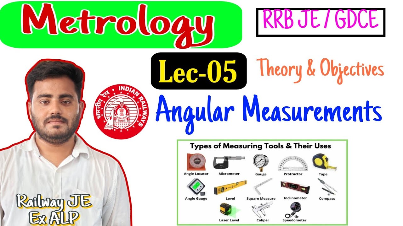 Metrology Lec-05 || Sine bar , Bevel protractor , Angle slip gauge, Clinometer || Mechanical