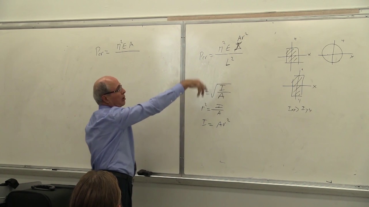 Strength of Materials II: Buckling of Columns; Centric and Eccentric Loadings (18 of 19)