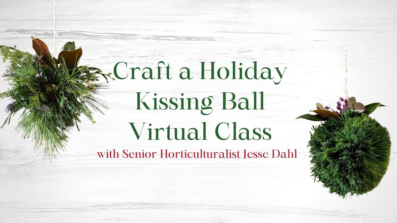 Craft a Holiday Kissing Ball Virtual Class