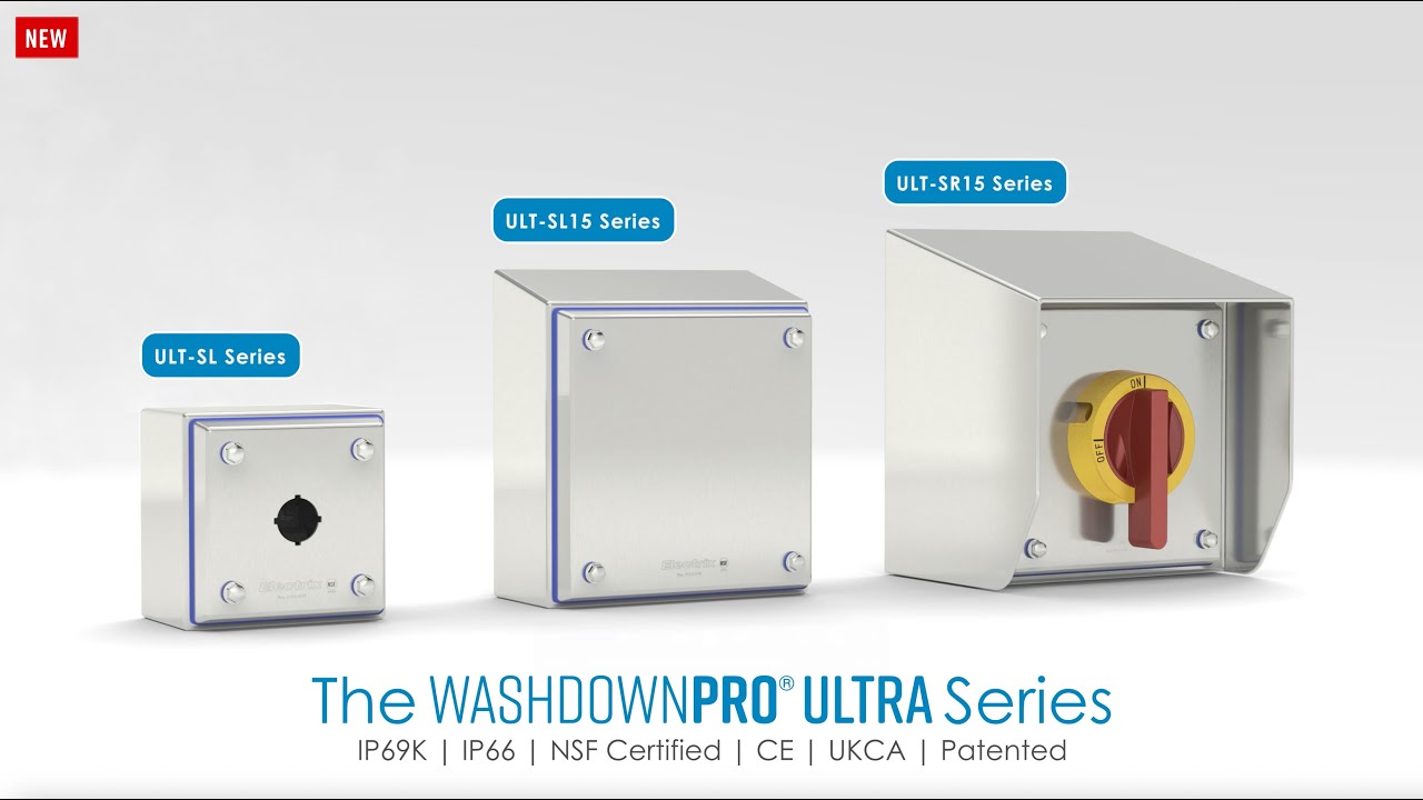 NEW WashdownPro Ultra Stainless Steel Electrical Enclosures