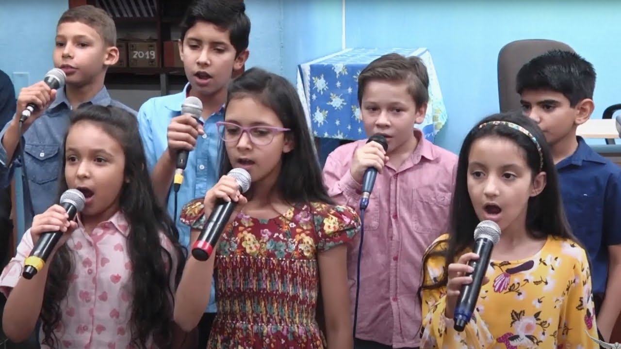 Hino - Eu te Agradeço -  Grupo de Crianças