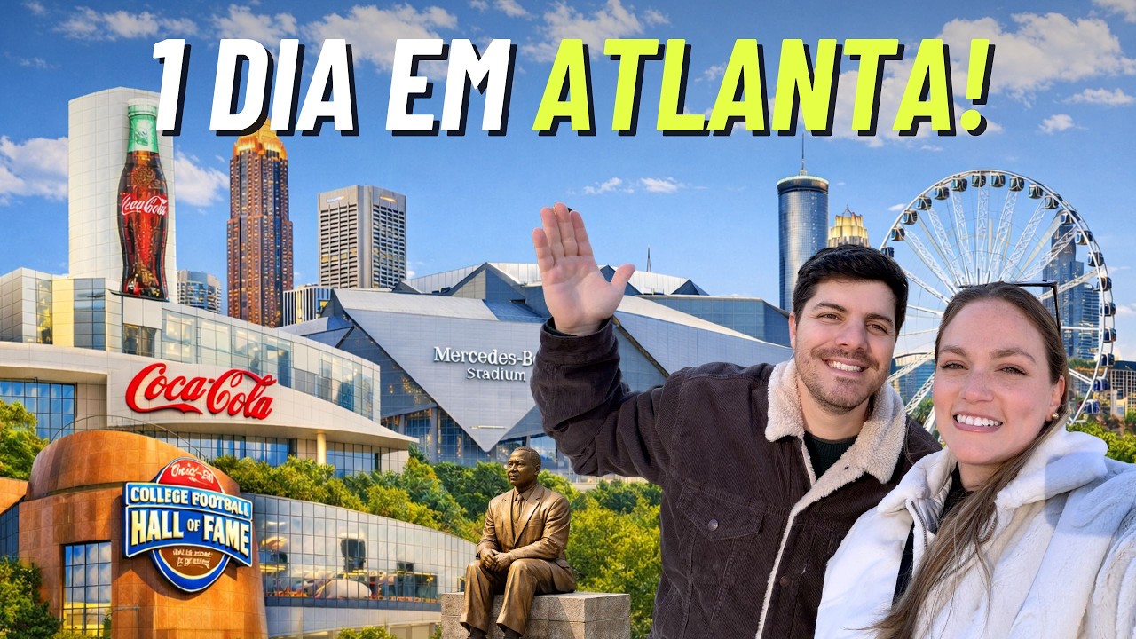 O QUE FAZER em ATLANTA? Nosso DIA na CAPITAL da Georgia!
