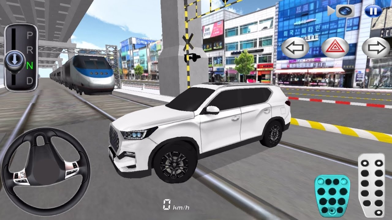 New Fexton Car Stuck in Train Golden - 3D Driving Class 2026 - Best Android ios 2026 - Car Game