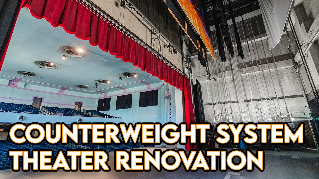 Counterweight System Theater Renovation - Rigging a Fly System & Curtains - Installation