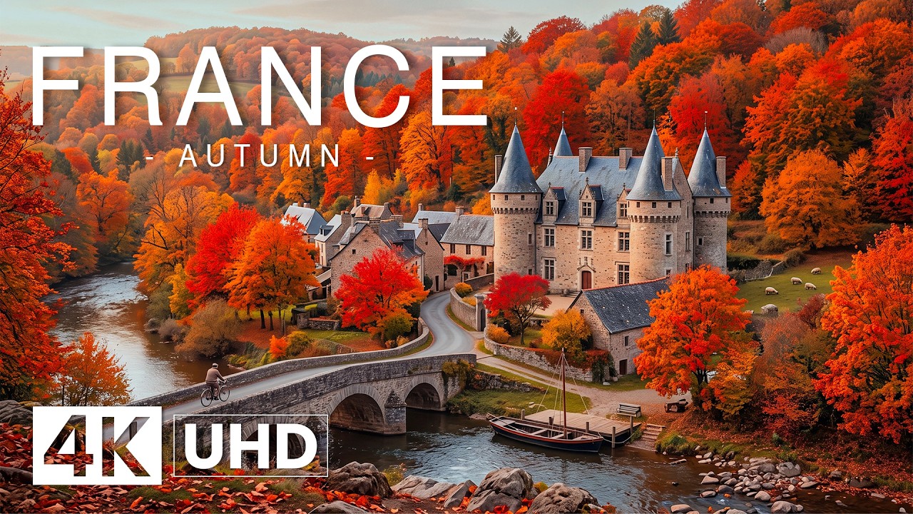 France Autumn in 4K UHD 🇫🇷 | Charming Villages, Golden Vineyards & Stunning Fall Landscapes