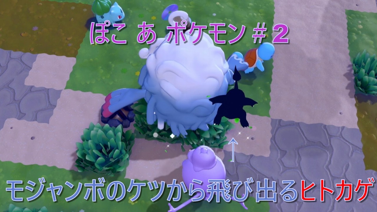 【ぽこ あ ポケモン】#2 ヒトカゲを産む博士と話の途中で寝るメタモンのスローライフ