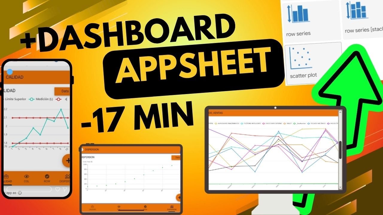 Domina los Gráficos en AppSheet: Column, Row y Scatter + Control de Calidad! GRATIS!