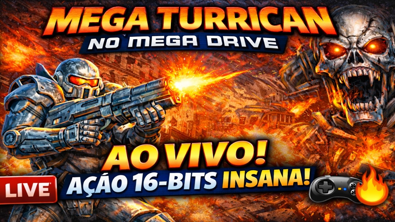 MEGA TURRICAN DO MEGA DRIVE 🚀💥 | O TIROTEIO MAIS INSANO DO 16-BITS?!