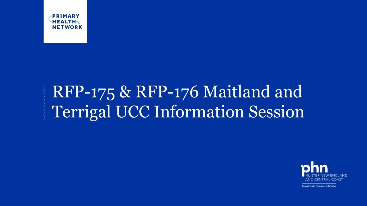 Urgent Care Clinic Tender Information Session