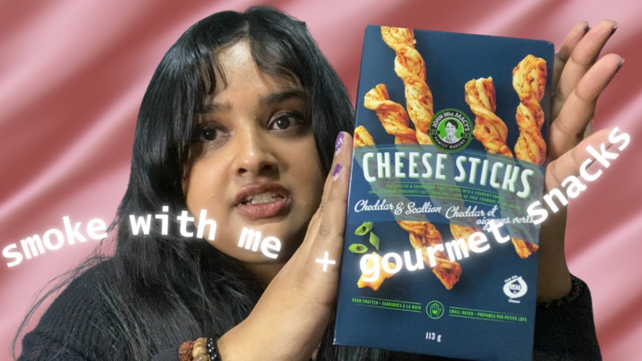 smoke with me + trying gourmet snacks + speaking on karma