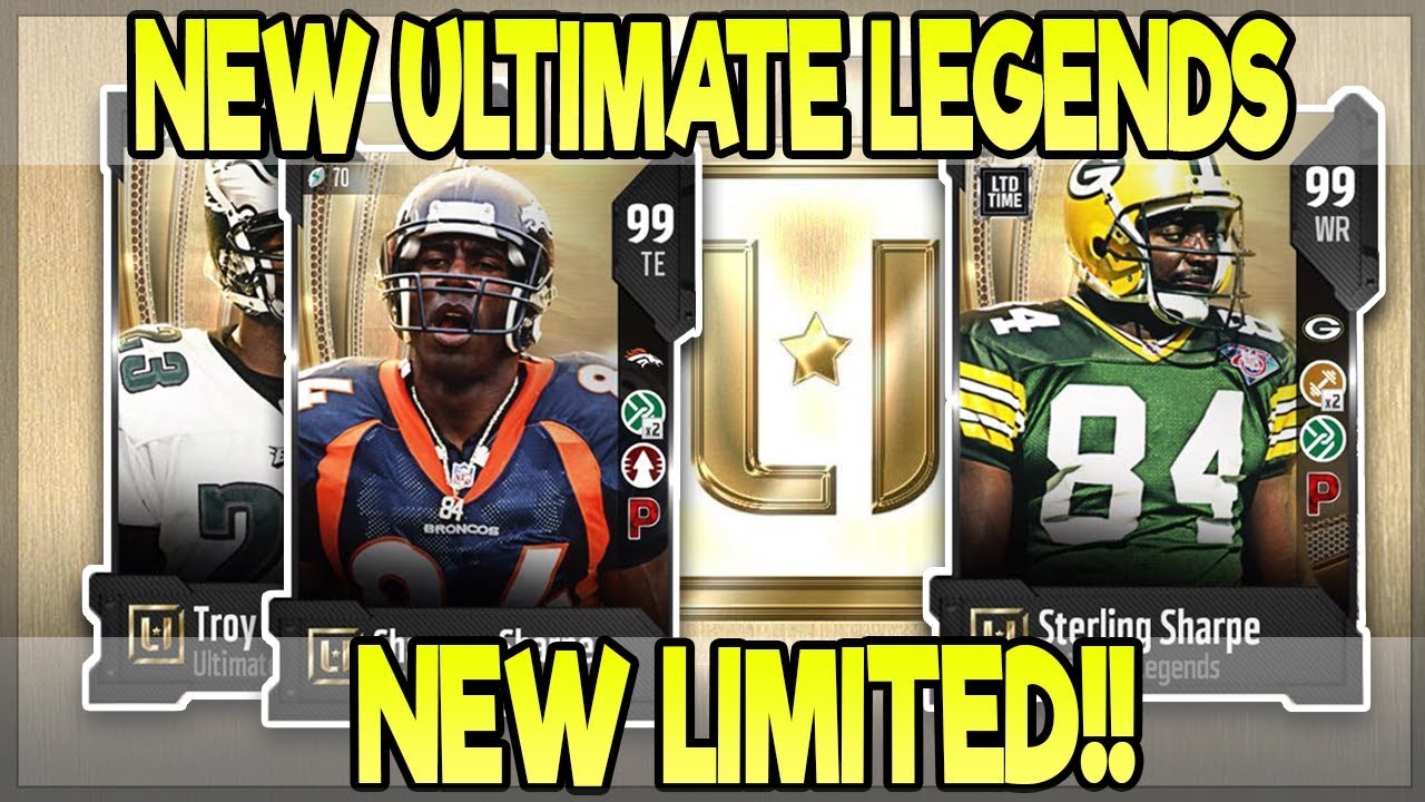 NEW 99 OVERALL SHANNON SHARPE AND 98 TROY VINCENT! LIMITED STERLING SHARPE!| MADDEN 18 ULTIMATE TEAM