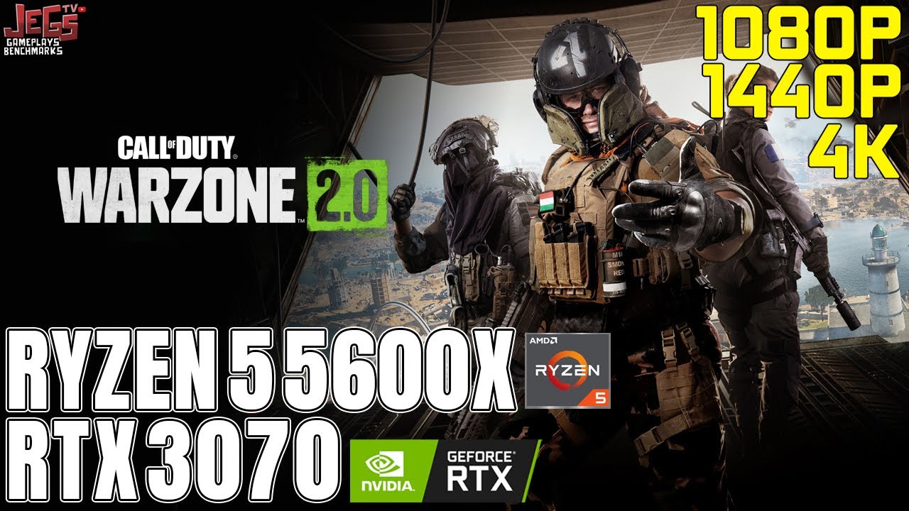 Call of Duty: Warzone 2.0 | Ryzen 5 5600X + RTX 3070 | 1080p, 1440p, 4K benchmarks!