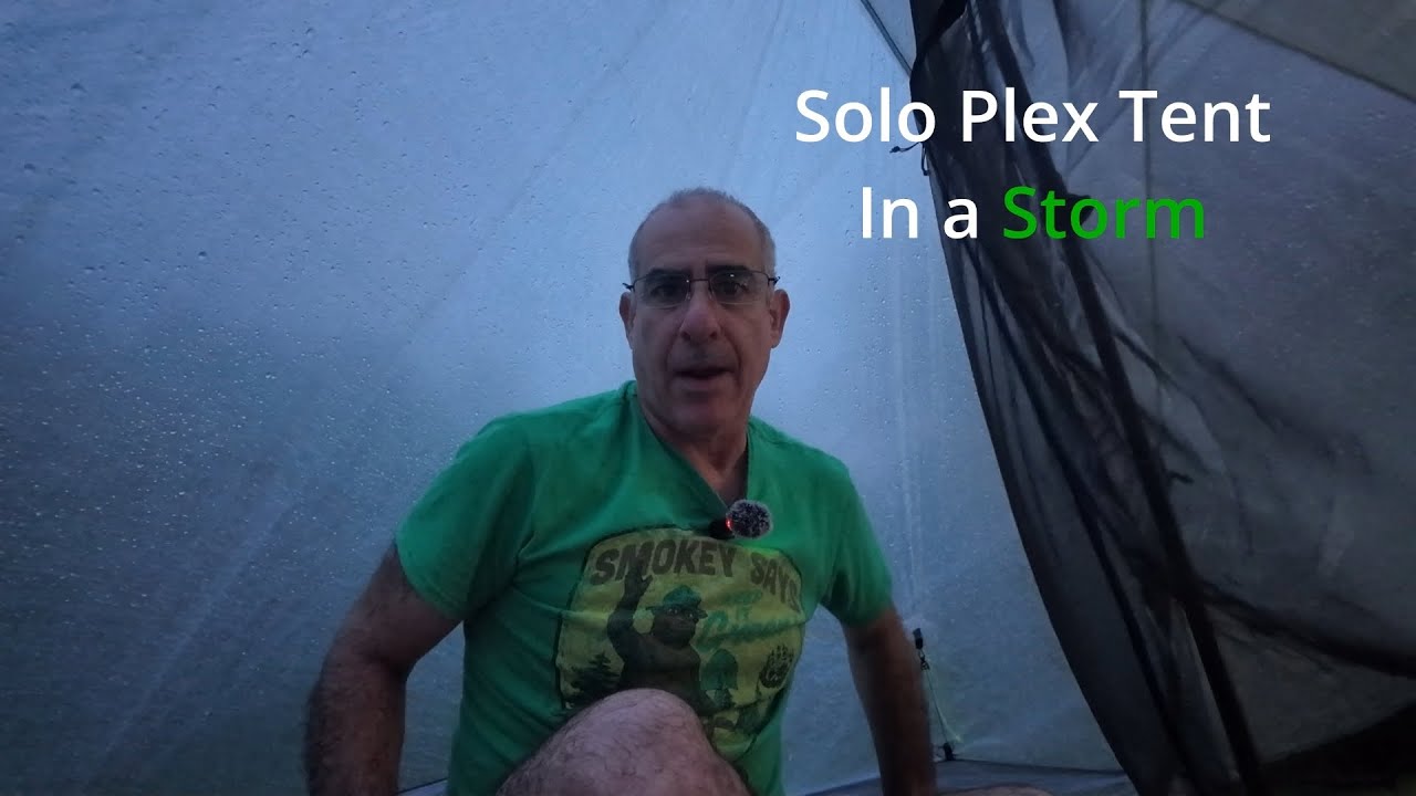 Zpacks Solo Plex Tent setup in a Hurricane