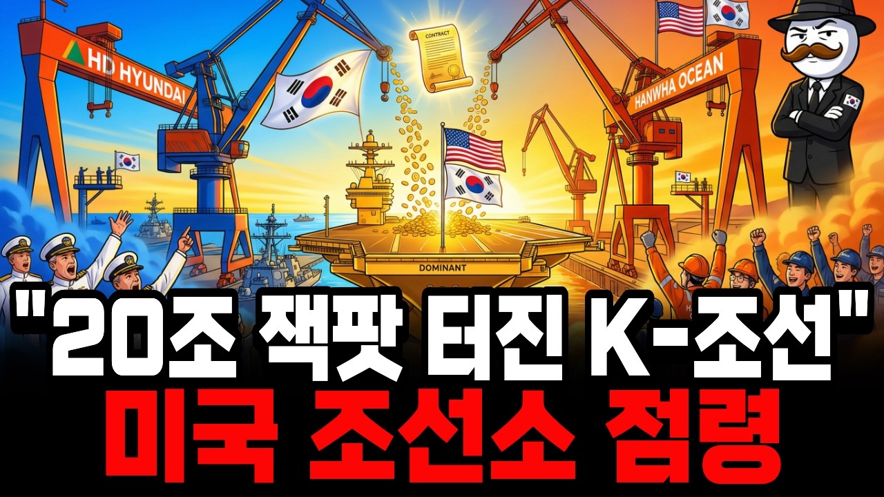 [K-조선 대역전극 5부] 한화오션·HD현대중공업 미쳤다! 1400억으로 천조국 20조 잭팟 터트린 한국 조선업