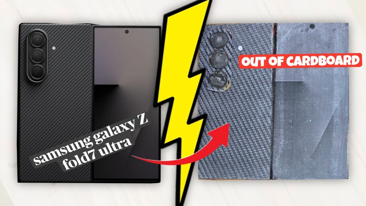 Built the Samsung Galaxy Z Fold 7 Ultra... Out of Cardboard! 📦📱 | Canvas Of Shivansh