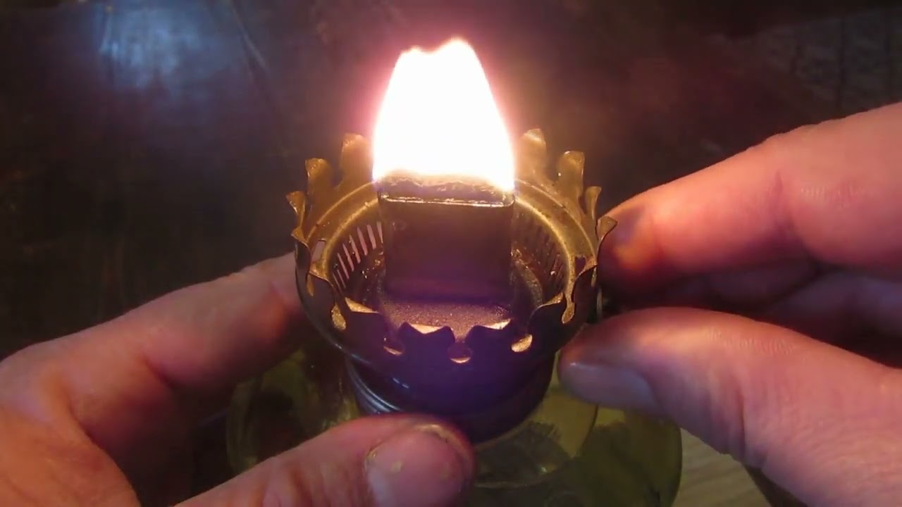 Petroleumlampe mit Salatöl betreiben DIY Öllampe Lampe für Pflanzenöl Rapsöl Sonnenblumenöl bauen I