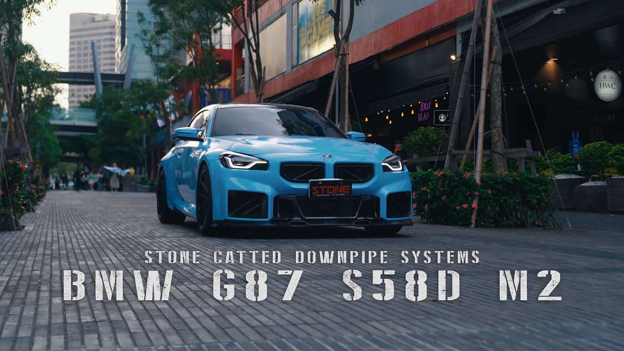 BMW G87 S58D M2 GPF / Stone Catted Downpipe Sound