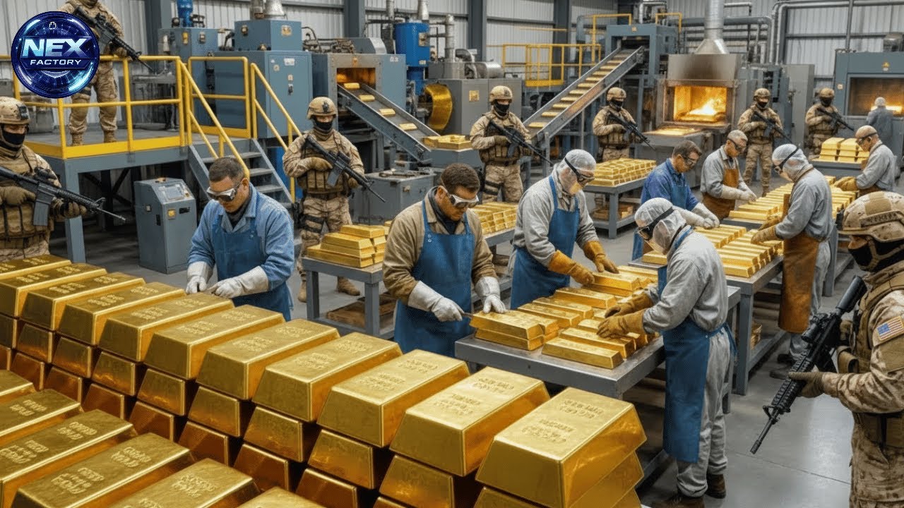 Inside the Gold Refining Plant: How Raw Rock Becomes Pure 24K Gold Bars (Full Process)