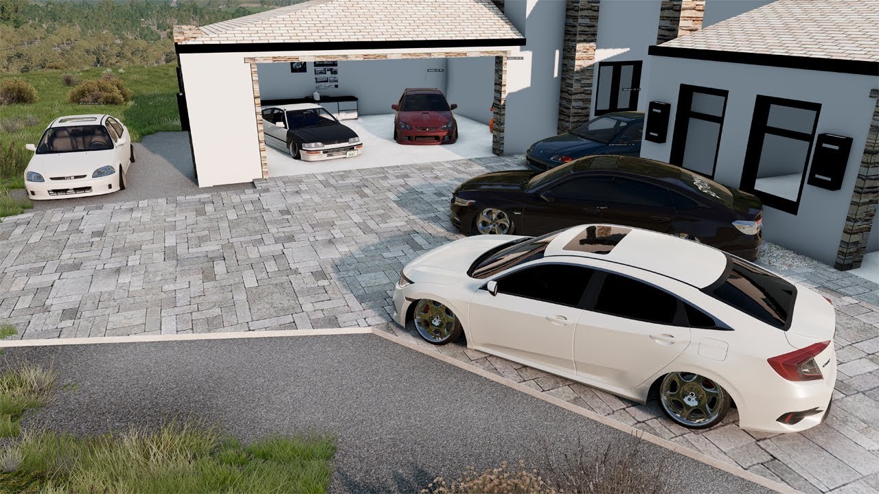 Stance/Static Mobbin With The Guys Pt2 - Building Stance Cars | BeamNG Online