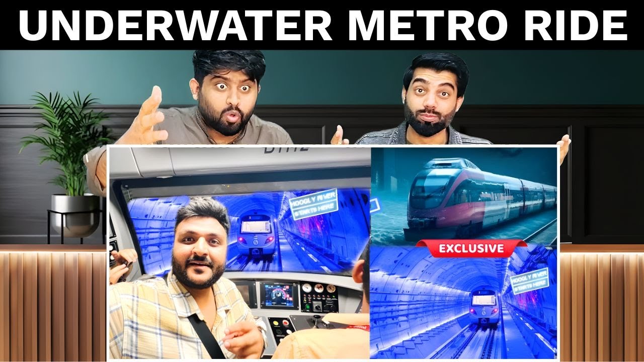 Pakistani Reaction On India’s First Underwater Metro Ride  | कोलकाता की Underwater Metro 🔥