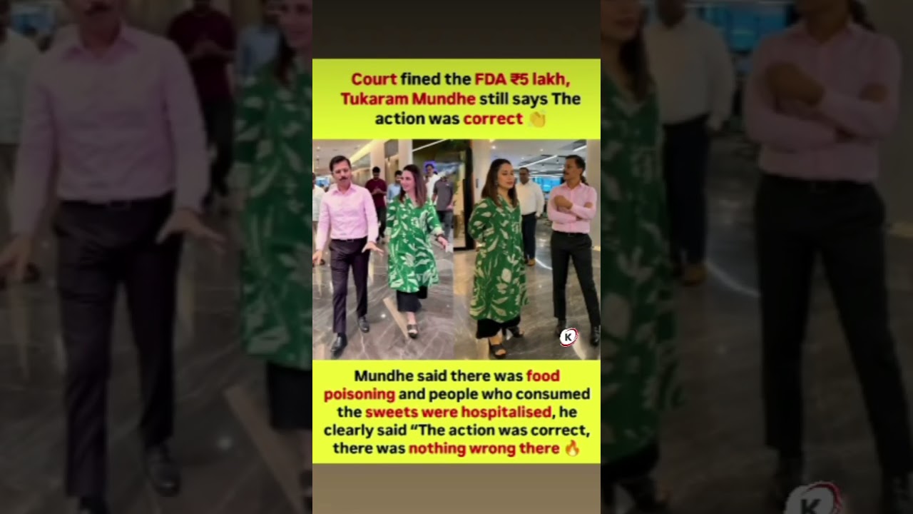 🚨 Court Fined FDA 15 Lakh!TukaramMundhe BreaksSilence#shorts#trending#viral#foryou