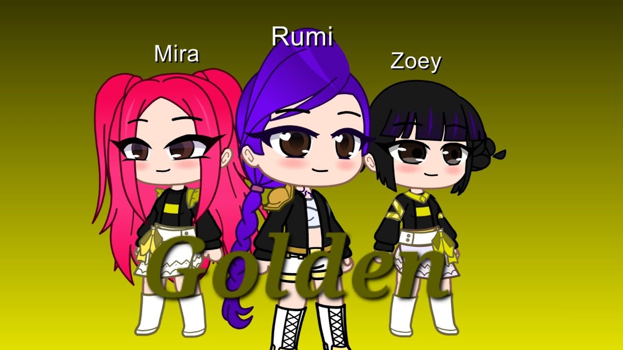 Golden song on gacha Club from kpop demon hunters 