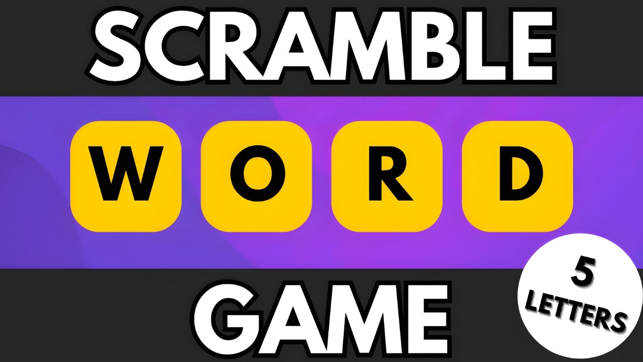 Word Scramble Challenge 🧠| Easy to Hard Word Puzzle Game