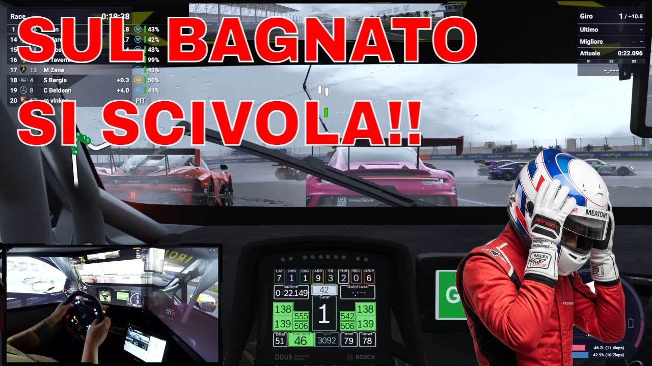 SUL BAGNATO SI SCIVOLA!🔥 Le Mans Ultimate Multiplayer🏁