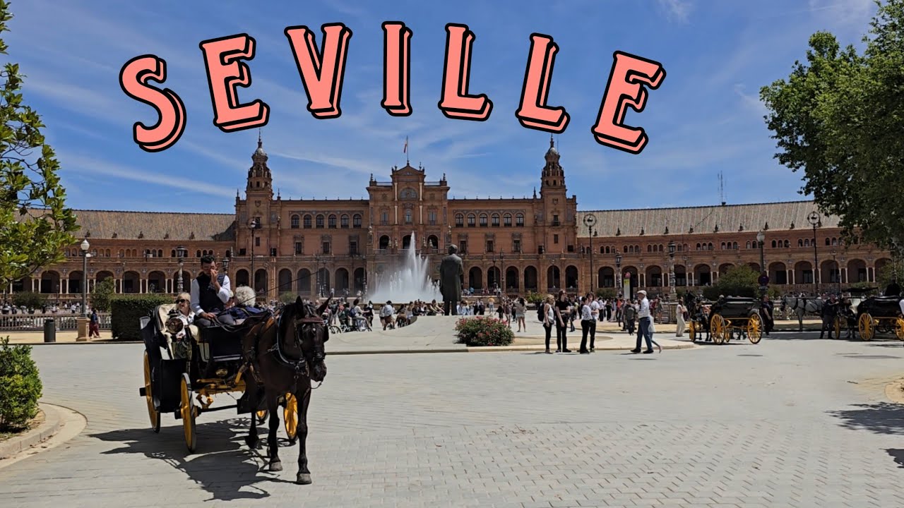 Plaza de Espa&ntilde;a | Seville | Spain | Europe Travel Vlog in Hindi 2024 | Seville to London