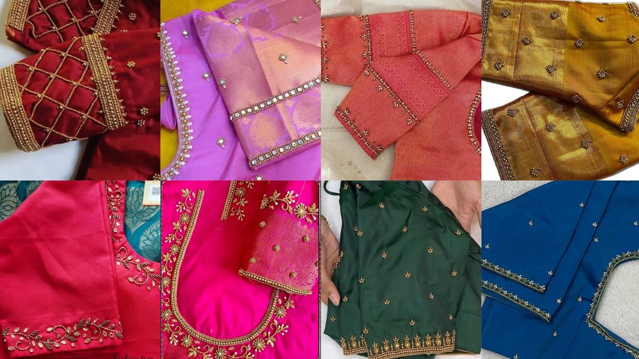 Simple aari work designs 😍வெறும் ரூ.800 முதல் 1500 மட்டுமே ஆரி‌ ஒர்க் டிசைன்ஸ்