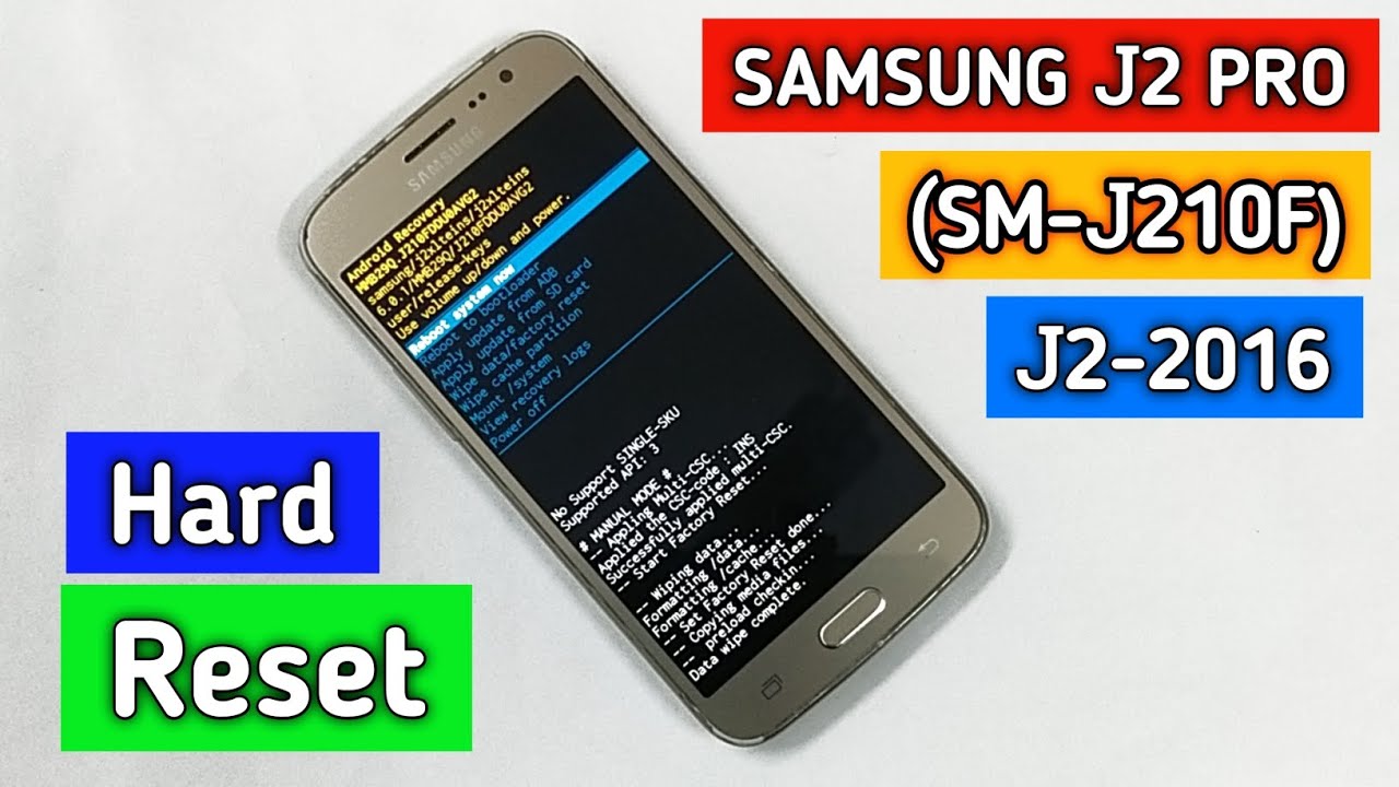 Samsung J2 pro (SM-J210F), J2 2016 hard reset.||@TadrishinfoTech||