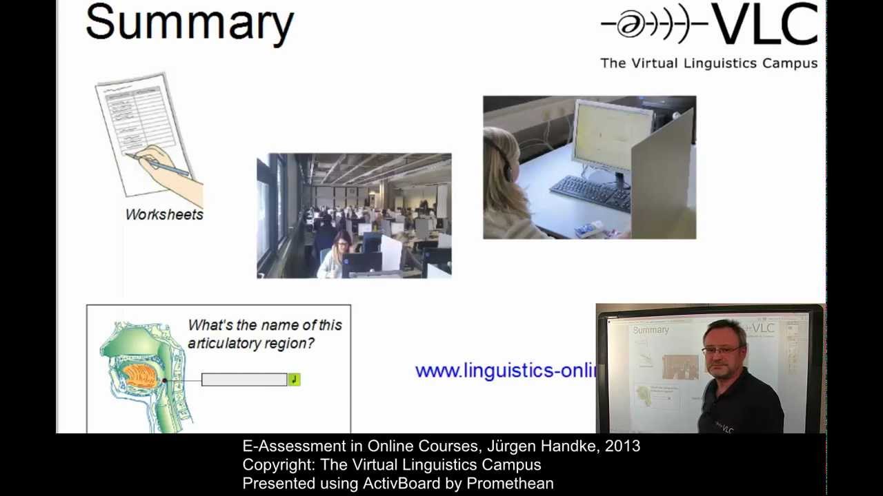 E-Assessment in Online Courses on the VLC