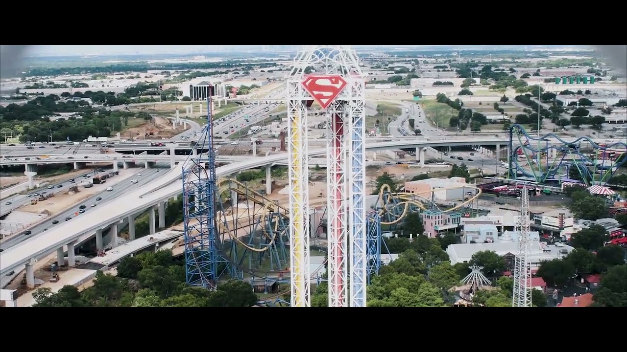 Cinematic Roller Coasters- Six Flags Over Texas 4K