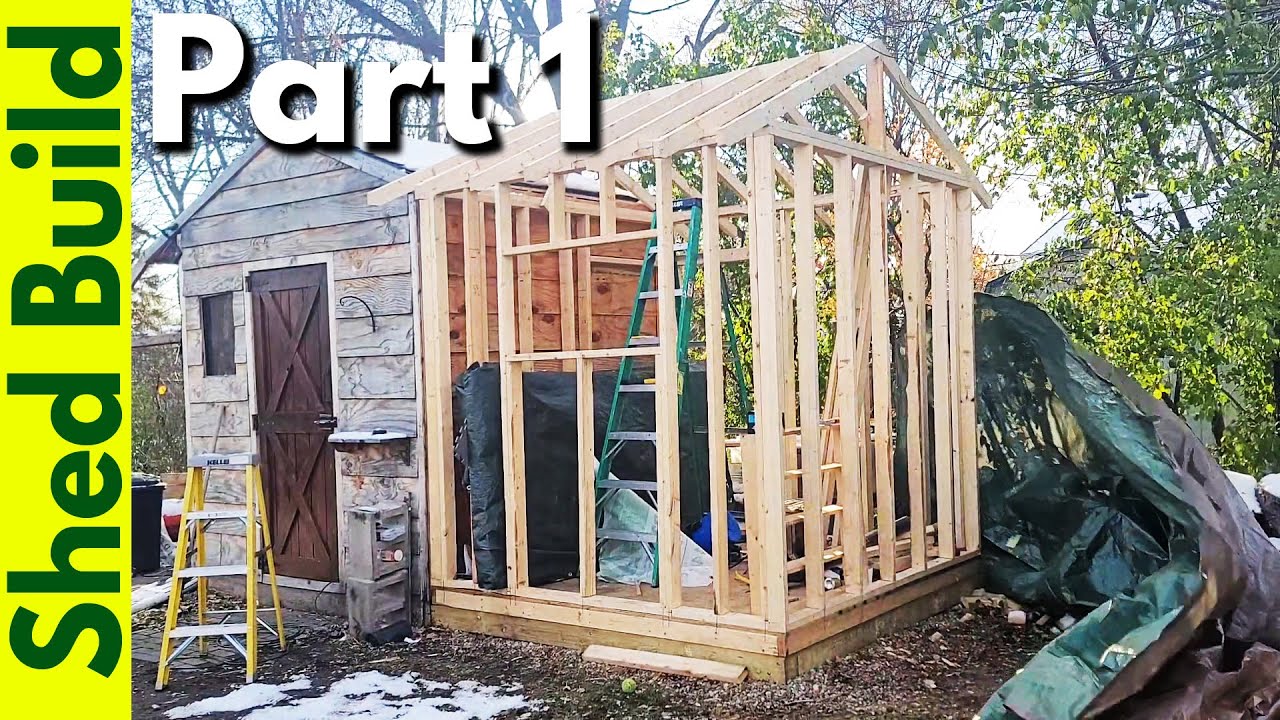 Shed Extension Build Part One Unfinished