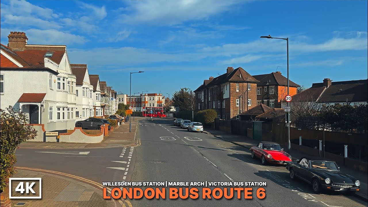 Sunny Day Bus Journey Through London | London Bus Route 6 Willesden to Victoria Station