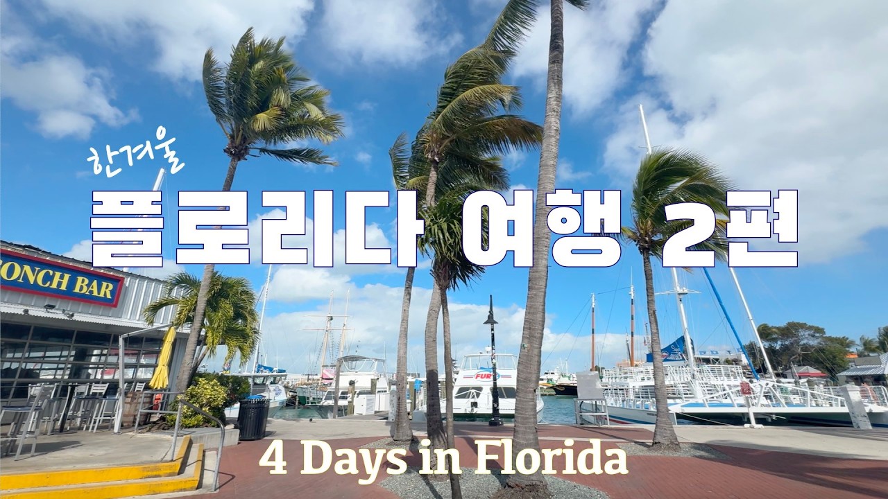 🇺🇸 미국 여행 | 플로리다 여행 2편 - 미국 최남단 키 웨스트로 가는 가장  아름다운 길  4 Days in Florida Part 2 - Key West