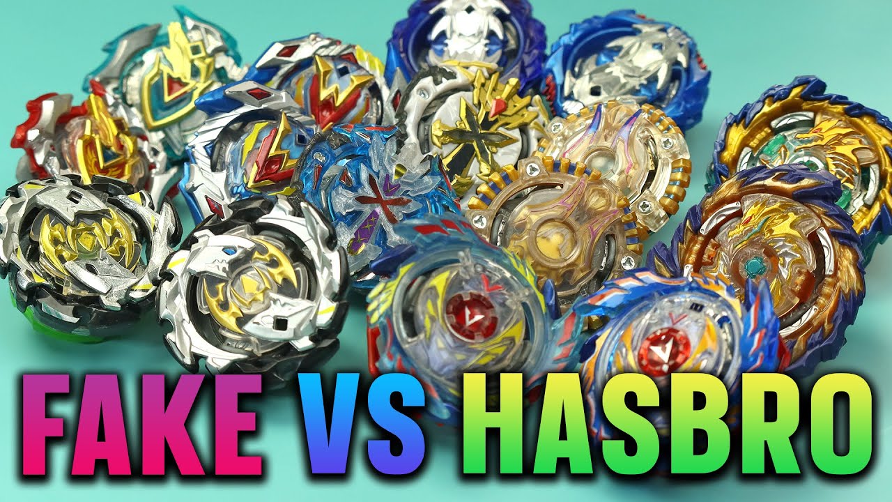 Beyblade Burst - Fake VS Hasbro Battle - Who is Stronger