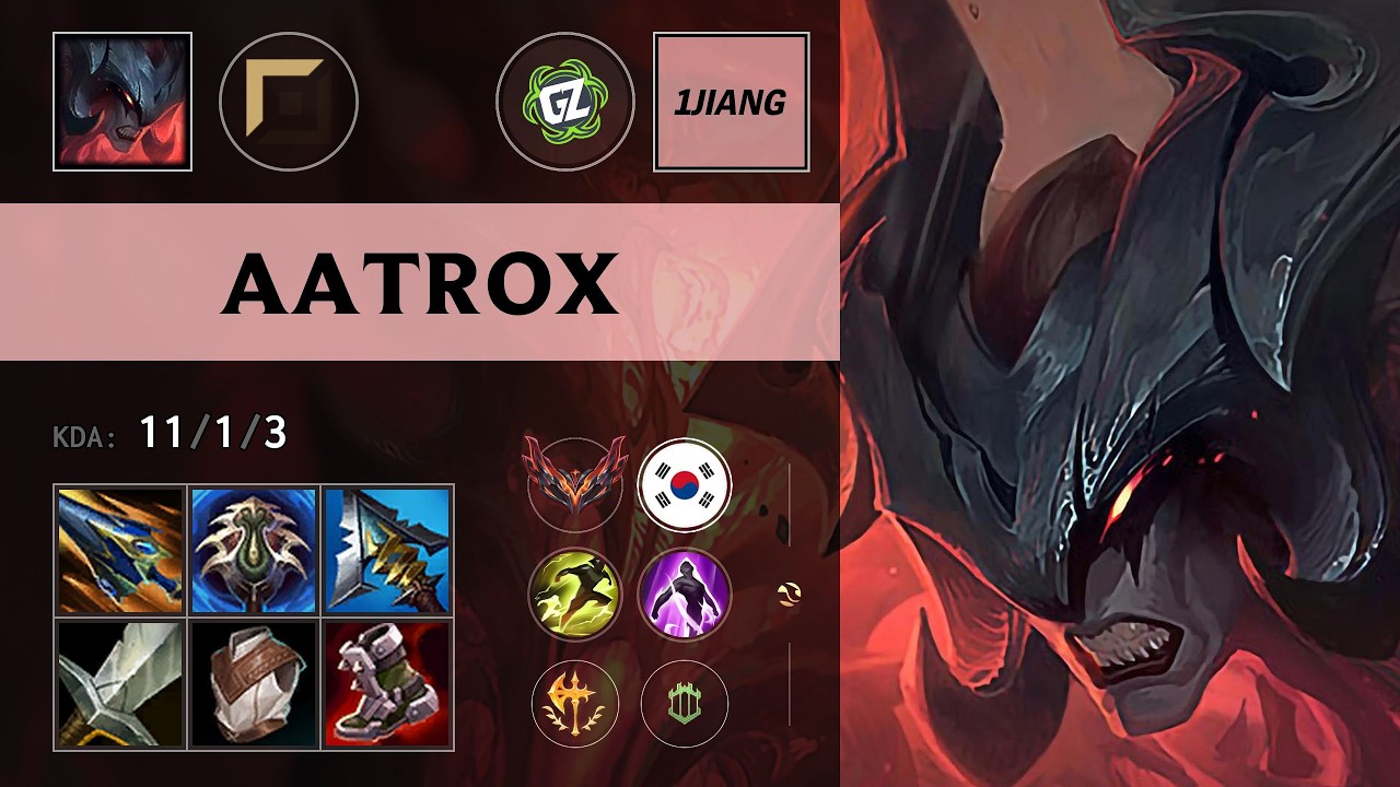 (GZ 1Jiang) Aatrox Top vs Malphite - KR Grandmaster Patch 26.11