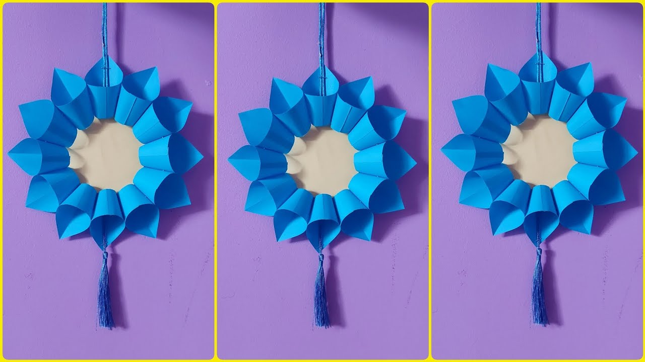 Easy Diy Wall Hanging Decoration|How to make paper cny lantern #diy  #diytutorial #papercrafts