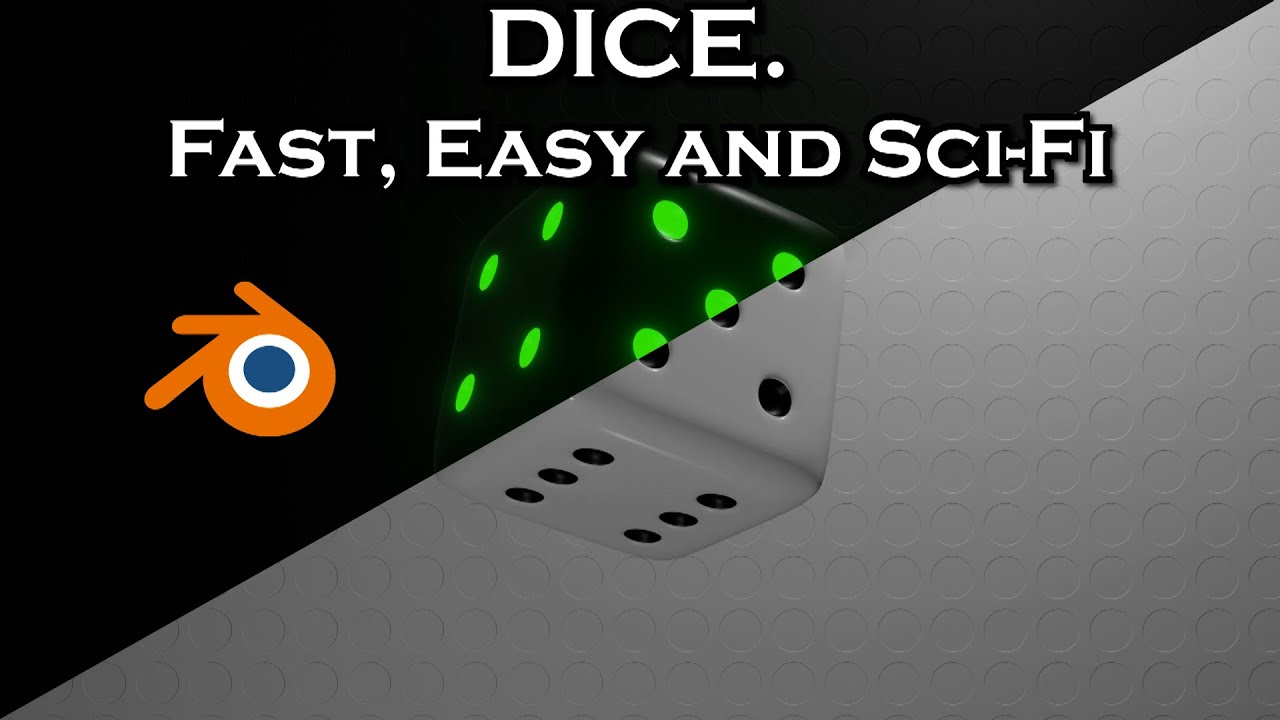 Sci-fi Cool Dice Animation Loop - Blender Tutorial