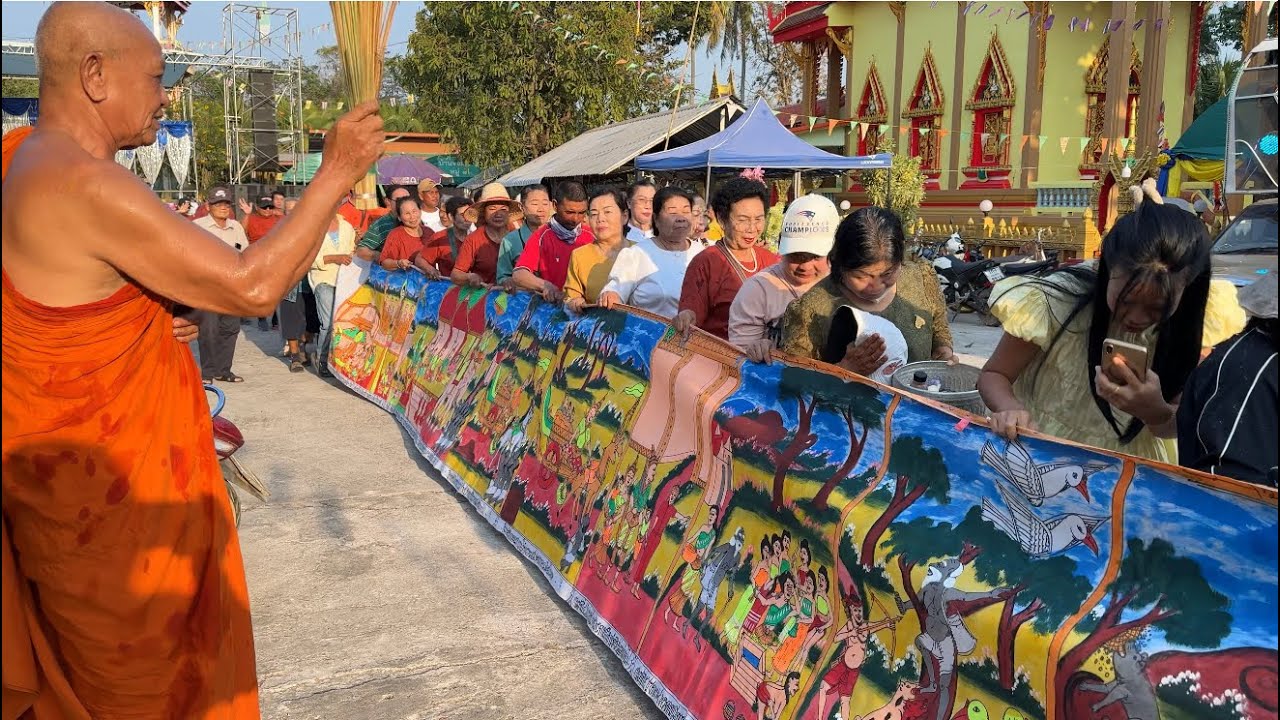 บุญผะเหวด บุญประเพณนี้ทีสืบทอดกันมานาน อีสานบ้านเฮาม่วนชื่นนำกันยามมีบุญมีงาน