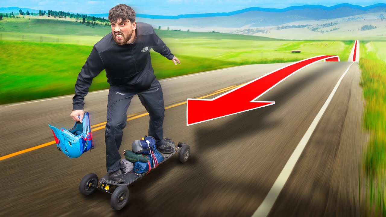 Crossing An Entire COUNTRY On An Electric Skateboard (part 2)