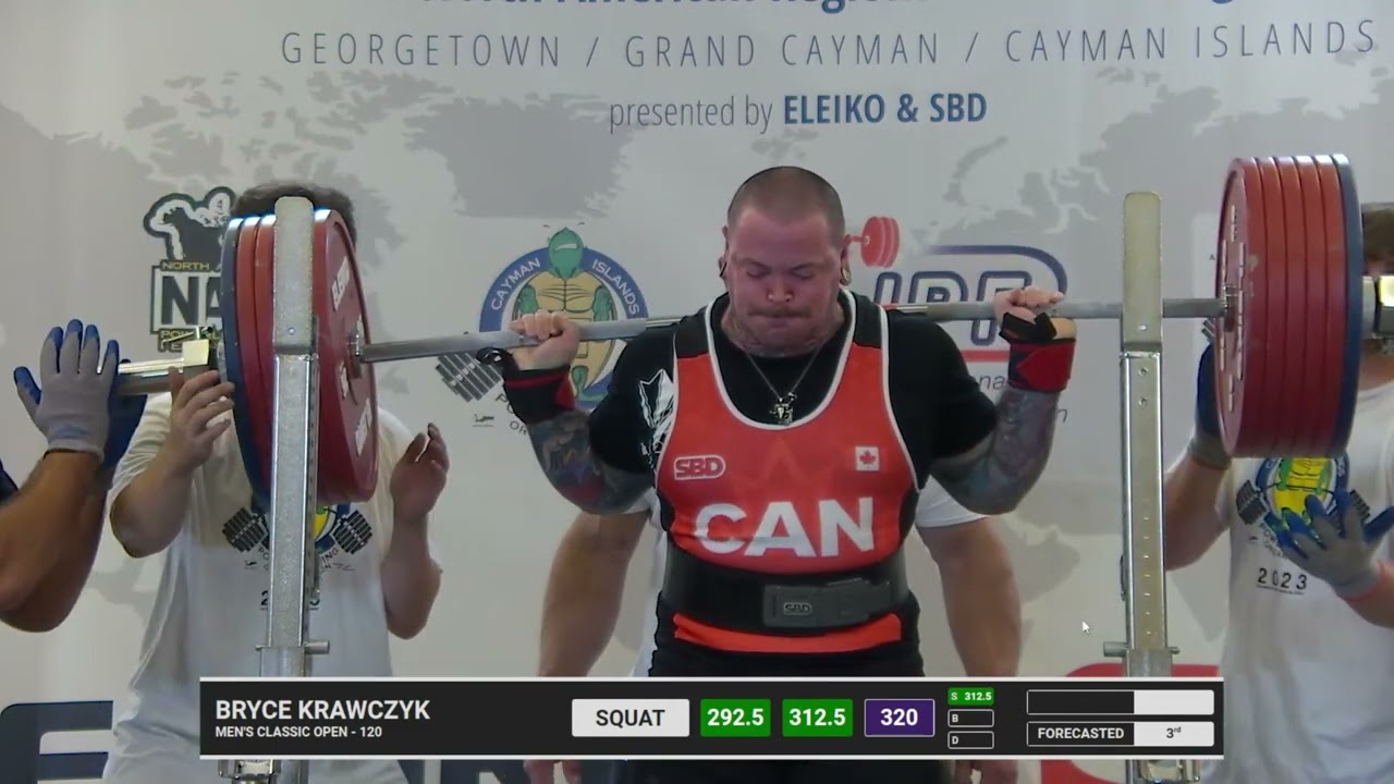 Bryce Krawczyk 320kg Squat